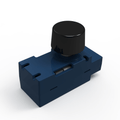 Simple Lighting - Dimmer Module - The dimmer module with a black knob for brightness adjustment.
