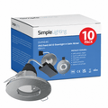 Pack of 10 IP65 Fixed Downlights