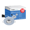 Pack of 10 IP65 LED Downlights, White