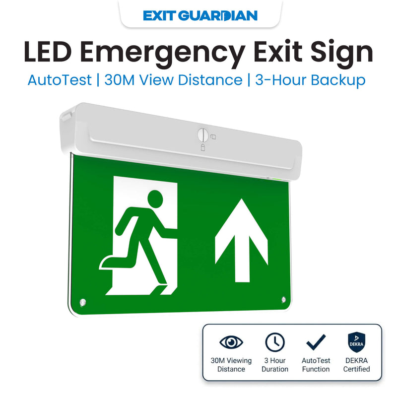 Exit Guardian - EM-EXRZ-3 - Infographics - LED Emergency Exit Sign