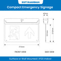 Exit Guardian - EM-EXRZ-3 - Infographics - Compact Emergency Signage