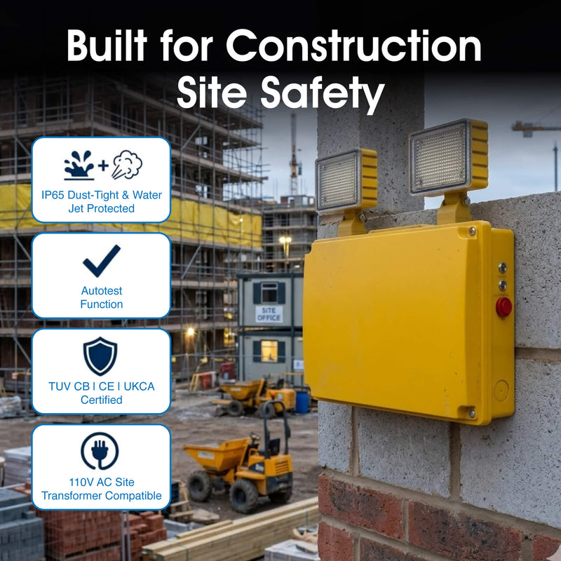 Exit Guardian - EM-TWIN-110 - Infographics - Built for Construction Site Safety