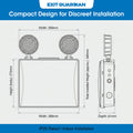 Exit Guardian - EM-TWIN-240 - Infographics - Compact Design for Discreet Installation