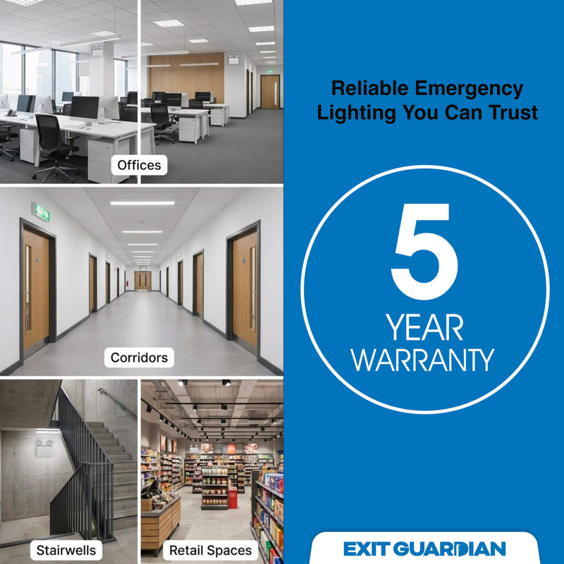 Exit Guardian - EM-TWIN-240 - Infographics - 5 Year Warranty