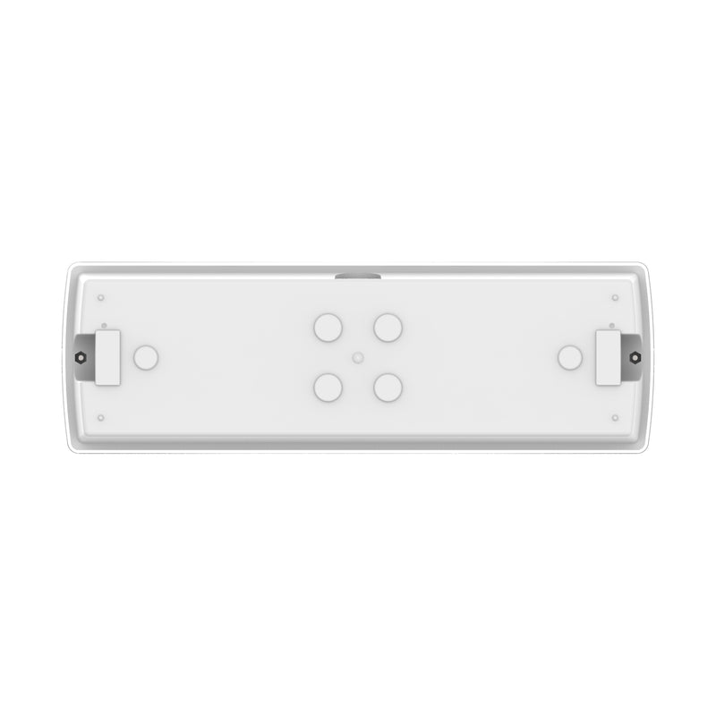 ExitGuardian™ Emergency Bulkhead - 240V AutoTest Maintained/Non-Maintained IP66 150lm 3hr (angle 4)