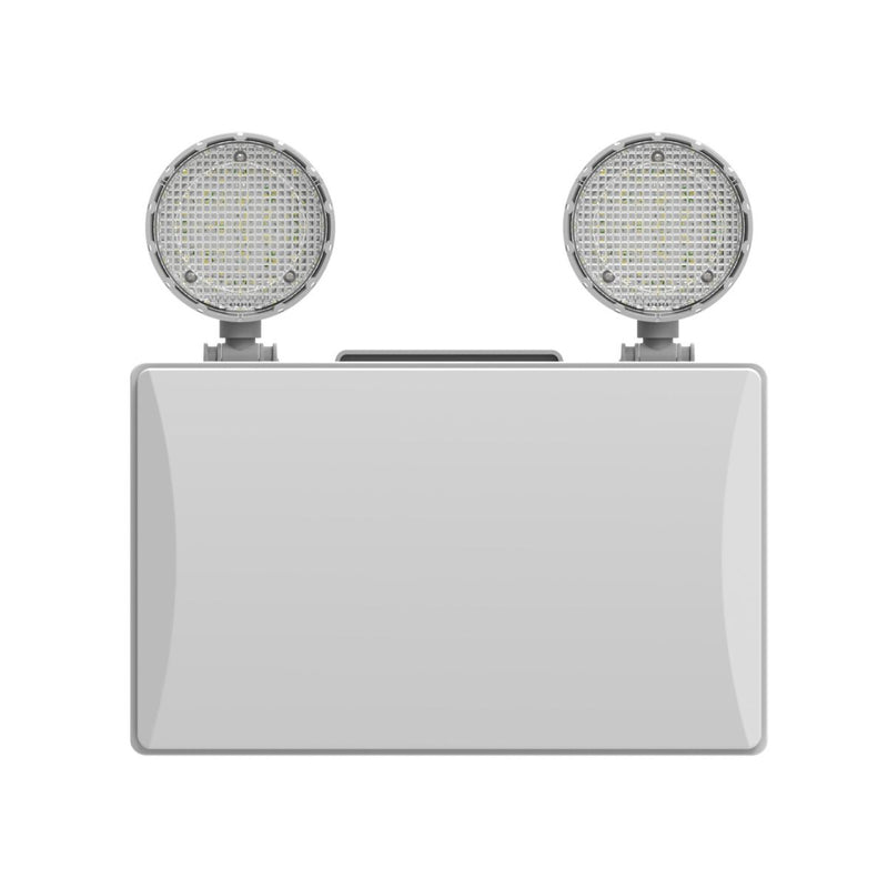 ExitGuardian™ LED Twin Spot Emergency Light - 240V AutoTest Non-Maintained IP20 300lm 3hr (angle 1)