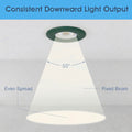 Simple Lighting - FR420-CCT-G - Infographics - Consistent Downward Light Output