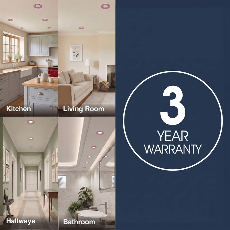 Simple Lighting - FR420-CCT-P - infographics - 3 Year Warranty