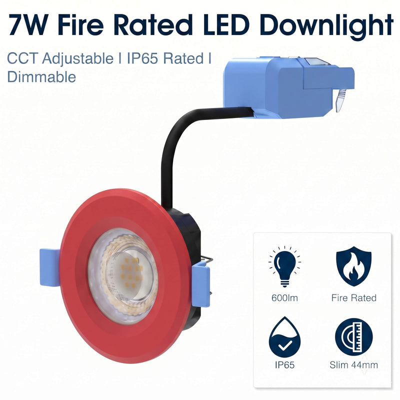 Simple Lighting - FR420-CCT-R - Infographics - 7w Fire Rated LED Downlight