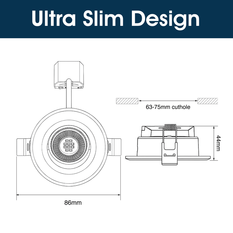 Simple Lighting - FR421-CCT-CG - Infographics - Ultra Slim Design