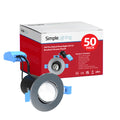 50 x Tilt Fire Rated GU10 Downlights, Brushed Chrome