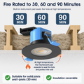 Simple Lighting - FR-6W-CCT-MB-10PK - Infographics - Fire Rated to 30, 60, and 90 Minutes
