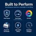Simple Lighting - FR-6W-LED-SN - Infographics - Built to Perform