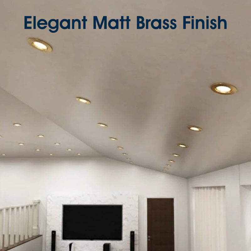 SL - FR-GU10-IP20-BR - Infographics - Elegant Matt Brass Finish