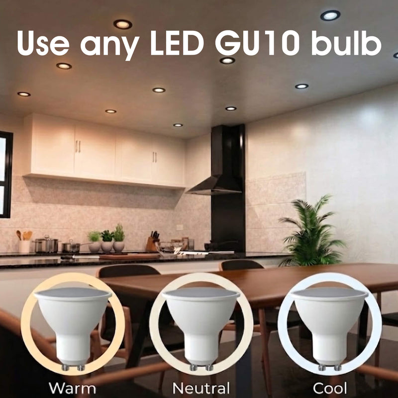 SL - FR-GU10-K-BL - Infographics - Use any LED GU10 bulb