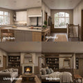 SL - FR-GU10-K-BL - Infographics - Kitchen, Hallway, Living Room, Bedroom
