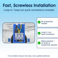 SL - FR-GU10-K-WH-10PK - Infographics - Fast, Screwless Installation