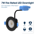 Simple Lighting - FR420-CCT-BLACK - Infographics - 7w Fire Rated LED Downlight