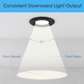 Simple Lighting - FR420-CCT-BLACK - Infographics - Consistent Downward Light Output