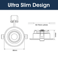 Simple Lighting - FR420-CCT-BLACK - Infographics - Ultra Slim Design