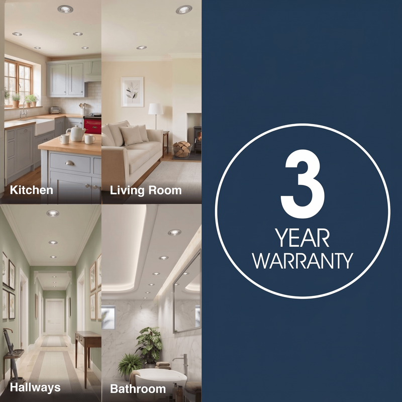 Simple Lighting - FR420-CCT-SN - Infographics - 3 Year Warranty