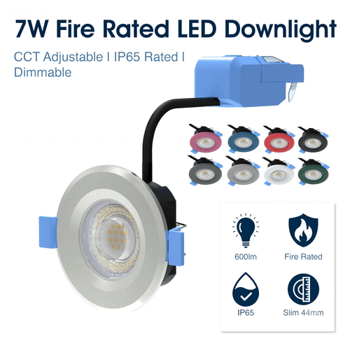 Simple Lighting - FR420 - Infographics - 7w Fire Rated LED Downlight