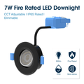 Simple Lighting - FR421-CCT-BLACK - Infographics - 7W Fire Rated LED Downlight