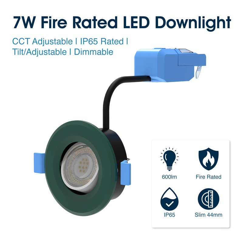 Simple Lighting - FR421-CCT-G - Infographics - 7W Fire Rated LED Downlight