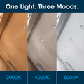 Simple Lighting - FR421-CCT-LG - Infographics - One Light. Three Moods