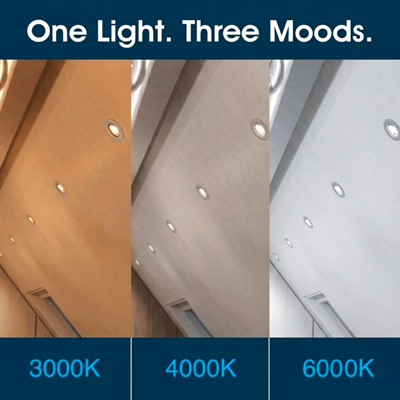 Simple Lighting - FR421-CCT-LG - Infographics - One Light. Three Moods
