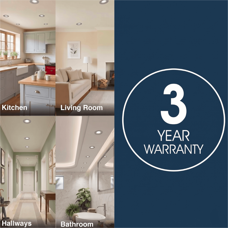 Simple Lighting - FR421-CCT-LG - Infographics - 3 Year Warranty