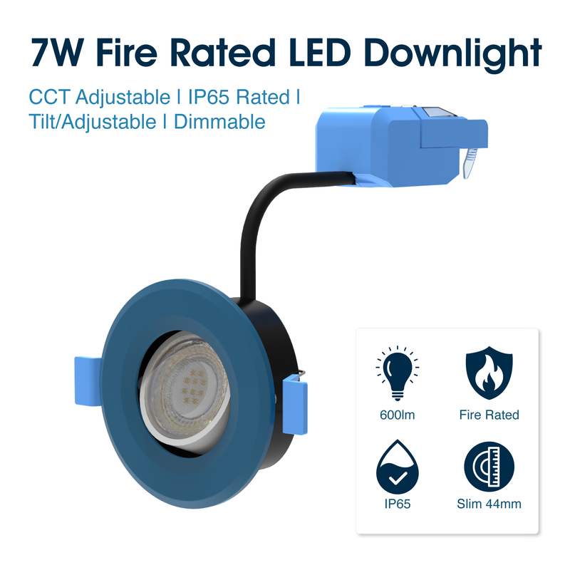 Simple Lighting -  FR421-CCT-OB - Infographics - 7W Fire Rated LED Downlight