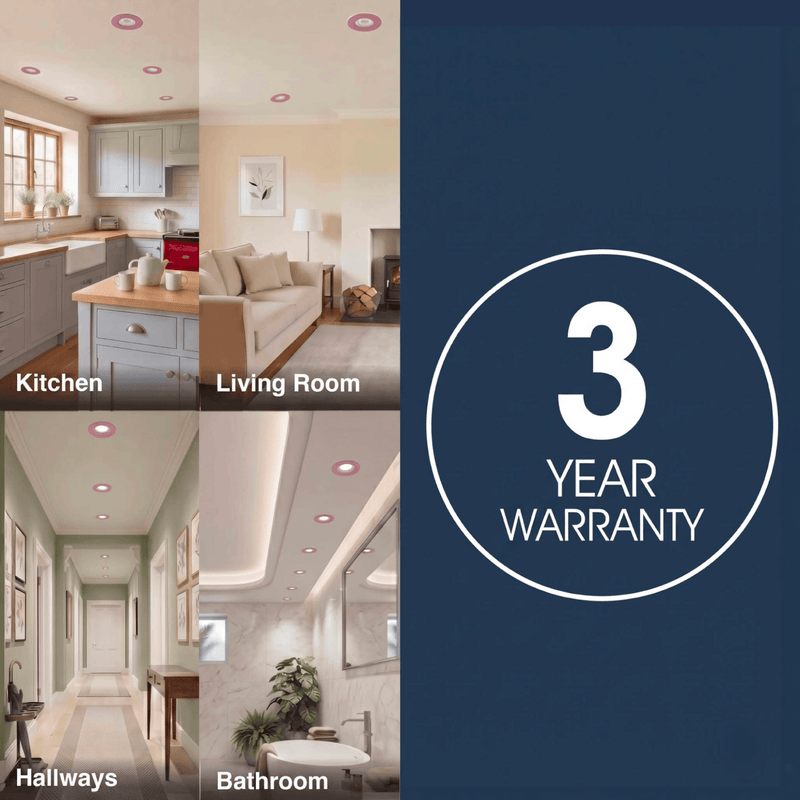 Simple Lighting - FR421-CCT-P - Infographics - 3 Year Warranty