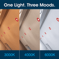 Simple Lighting - FR421-CCT-R - Infographics - One Light. Three Moods