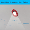 Simple Lighting - FR421-CCT-R - Infographics -Consistent Downward Light Output