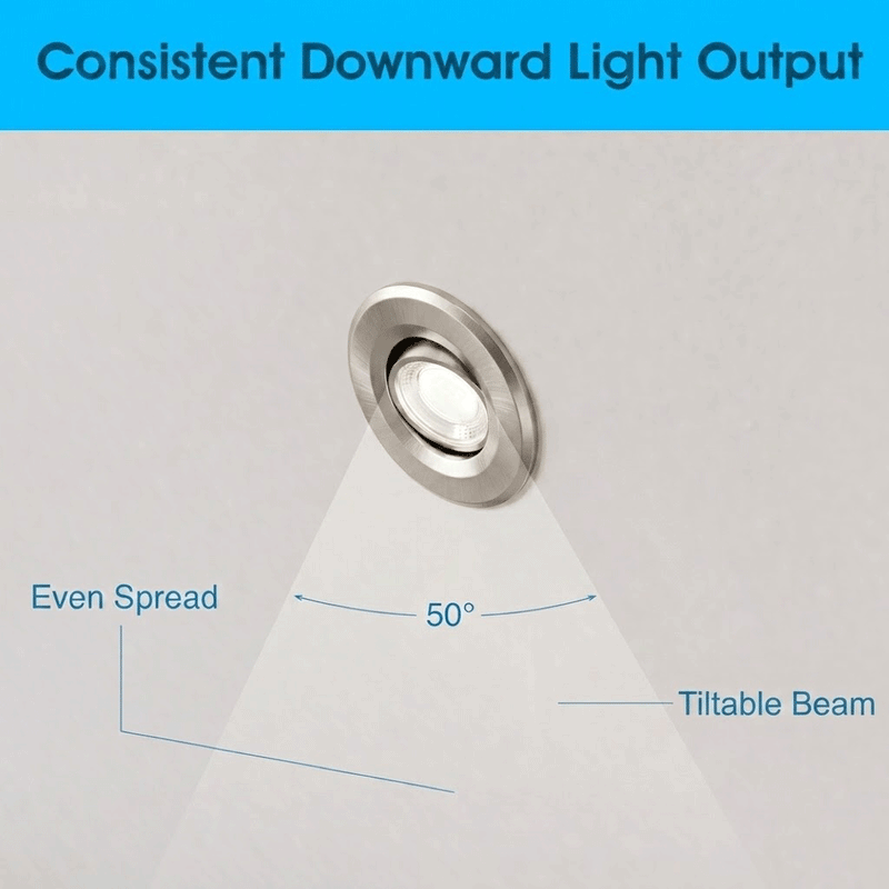 Simple Lighting -  FR421-CCT-SN - Infographics - Consistent Downward Light Output