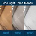 Simple Lighting - FR421-CCT-W - Infographics - One Light. Three Moods