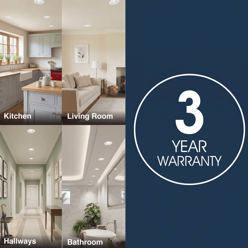 Simple Lighting - FR421-CCT-W - Infographics - 3 Year Warranty