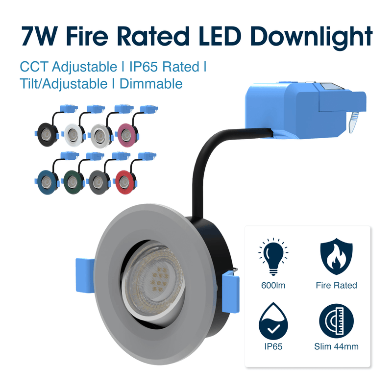 Simple Lighting - FR421 - Infographics - 7W Fire Rated LED Downlight