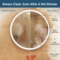 Simple Lighting - GLEAM600-BTG - Infographics - Always Clear. Even After A Hot Shower.