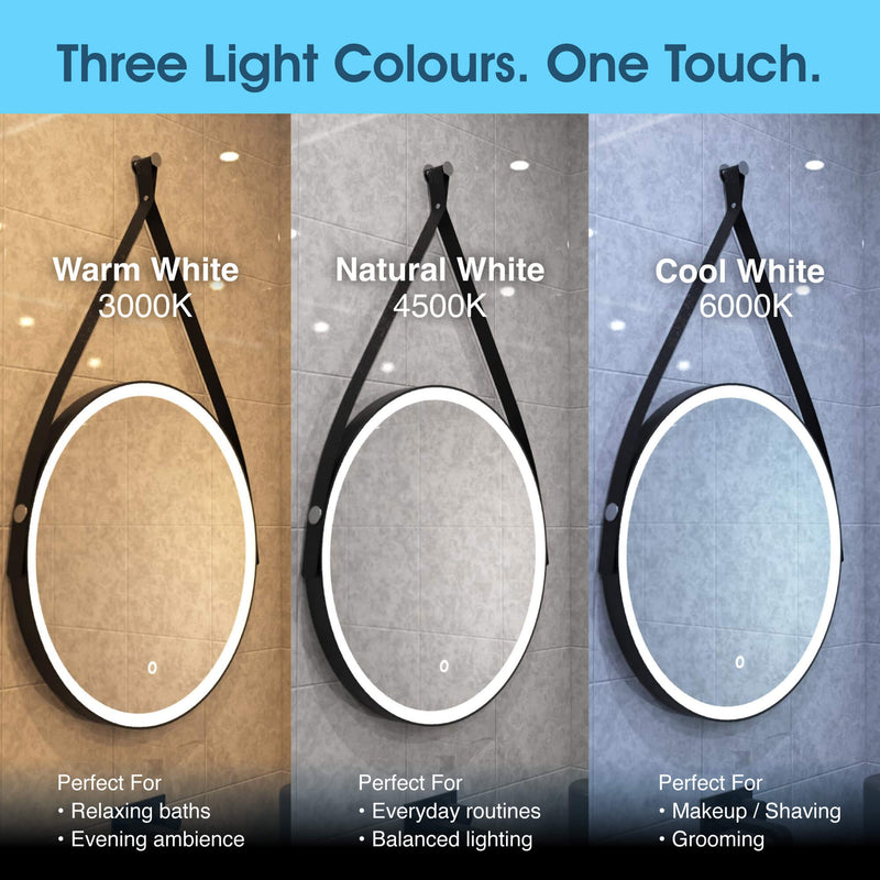Simple Lighting - GLEAM600-MB - Infographics - Three Light Colours. One Touch
