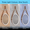 Simple Lighting - GLEAM600-RG - Infographics - Three Light Colours. One Touch.