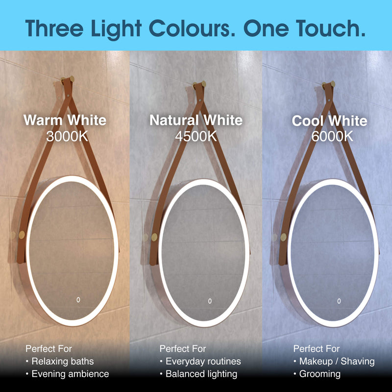 Simple Lighting - GLEAM600-RG - Infographics - Three Light Colours. One Touch.