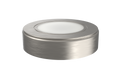 Simple Lighting - CAB-12V - Under Cabinet Light - Close up of of the brushed chrome finish of the surface mount LED under cabinet light