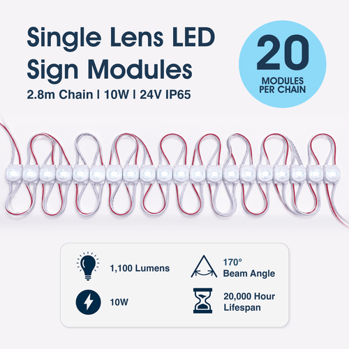 Lighteez - Module-1-65K - Infographics - Single Lens LED Sign Modules