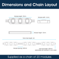 Lighteez - Module-3-65K - Infographics - Dimensions and Chain Layout
