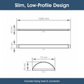 SL BAT 4FT CCT LED Batten - Slim, Low-Profile Design