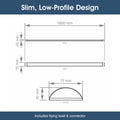 SL BAT 6FT CCT LED Batten - Slim, Low-Profile Design