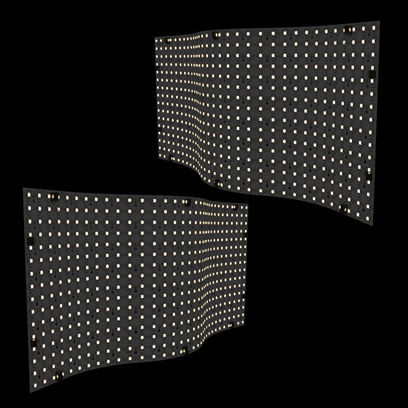 Simple Lighting - LED Sheet - 2 LED sheets with warm white tones.