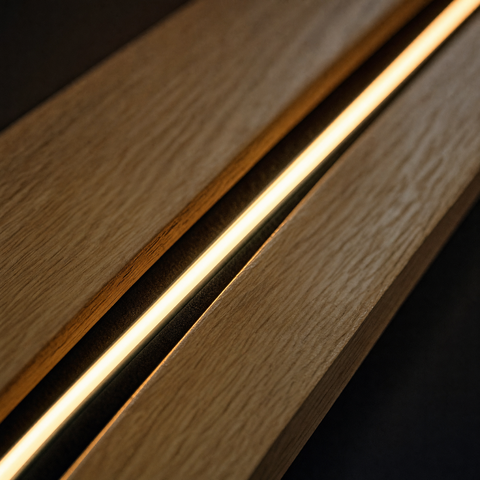 LED Neon For Slatwall (close-up)